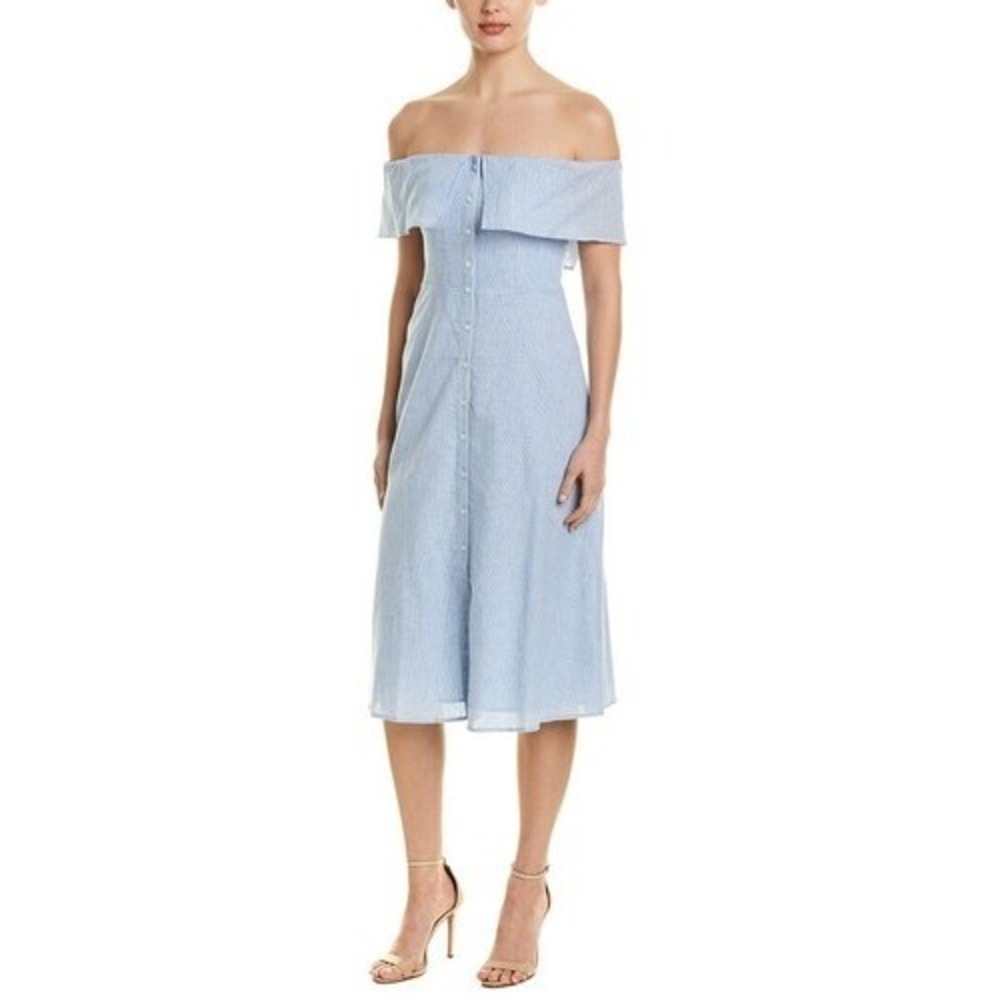 BB Dakota Dakota Dress Off Shoulder‎ Light Blue Women's Size 2 NWT